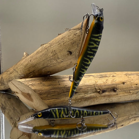 Vision 110+1 Stlye Jerkbait - Black Tiger